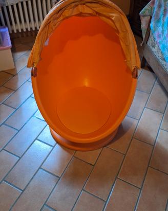 IKEA PS LOMSK POLTRONA UOVO GIREVOLE PER BAMBINI