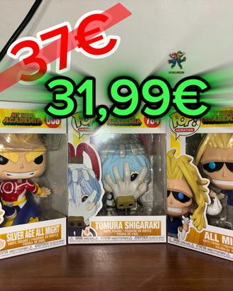Lotto 3 Funko Pop My Hero Academia (Il Bundle)