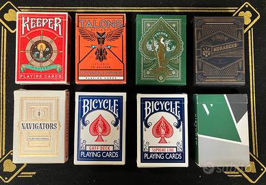 Lotto di 8 mazzo di carte di magia - cardistry