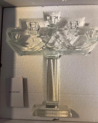 Ottaviani candelabro a cinque fiamme in cristallo