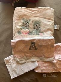 Lenzuola e coperta pile culla