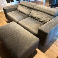 Divano letto + pouf, PoltroneSofà mod. Gazzano