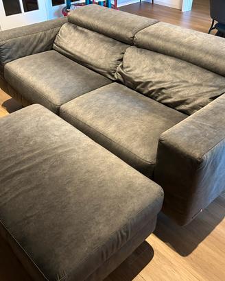 Divano letto + pouf, PoltroneSofà mod. Gazzano