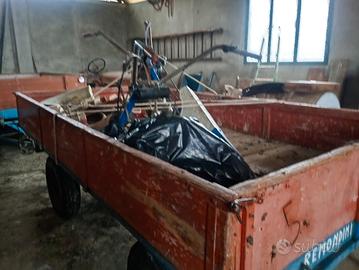 rimorchio agricolo ,2 minifalciatrici a benzina