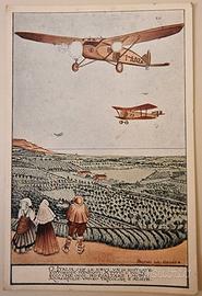 Cartolina aeronautica fascista 1933 Bruno da Osimo