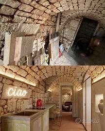 Grotta da restaurare