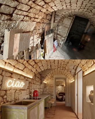 Grotta da restaurare