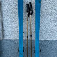 set sci alpinismo-sci pelli bast scarponi rampant