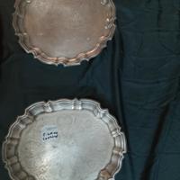 set di vassoi in Sheffield plate vintage 