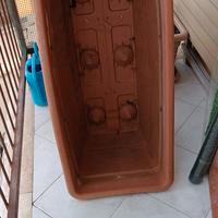 fioriera rettangolare XXL + vaso+ rete nuova