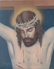 dipinto ad olio su tela unico di M. Wahid