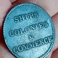 Ships Colonies & Commerce token - Breton 997 - W&B