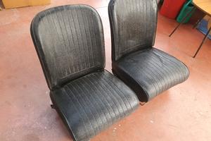 Coppia sedili fiat 500, 126 neri