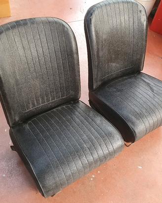 Coppia sedili fiat 500, 126 neri