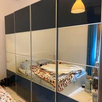 Armadio con specchio 4 ante