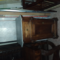 Comodino in noce stile Impero