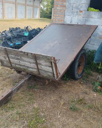 carro agricolo ribaltabile due ruote rimorchio  