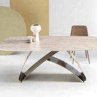 TAVOLO 110X210 KING TRAVERTINO OPACO