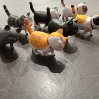 Lotto 9 gattini PVC 