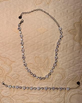 Parure regale in acciaio e zirconi!