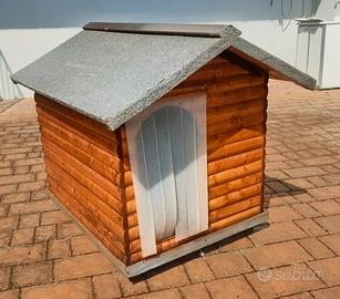 Cuccia in legno apribile per cani di grande taglia