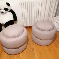 poltroncine, pouf, sedie con tessuto tipo lana