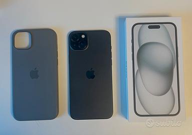 📱Iphone 15 plus 128GB Nero-Perfetto+Cover Apple