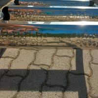 Scala in acciaio per piscina fuori terra