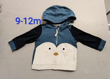 Felpa pinguino 9-12mesi