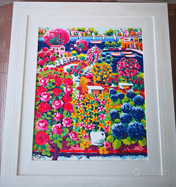 Athos Faccincani - Giardino fiorito sul lago