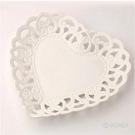 Hervit Piatto Cuore di Porcellana