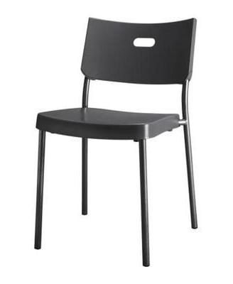 sedia ikea Herman nera
