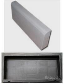 Stampo cemento matrice cordolo vialetto marciapi