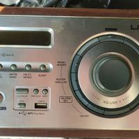 AM/FM RADIO, SVEGLIA, LETTORE MP3 USB VINTAGE