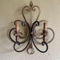 4 applique (lampade da muro) in ferro