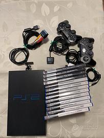 Play Station 2 PS2 Consolle Vintage + 13 giochi