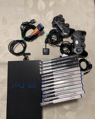Play Station 2 PS2 Consolle Vintage + 13 giochi