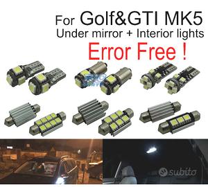 KIT 16 LAMPADE LED INTERNE PER VOLKSWAGEN VW GTI M
