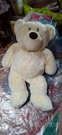 Orsetto in lana grande 80 cm coccoloso simpatico