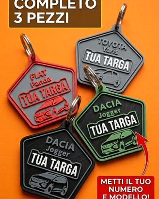 Portachiavi Auto Personalizzati con Targa 