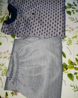 pigiama uomo felpato manica lunga mis. 5
