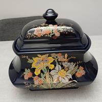 Biscottiera - finitura lucida - design floreale vi