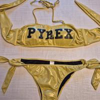 Bikini Pyrex giallo metallizzato nuovo