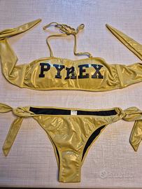 Bikini Pyrex giallo metallizzato nuovo