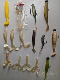 esche siliconiche da pesca 