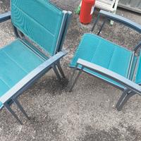 sedia da giardino in alluminio 