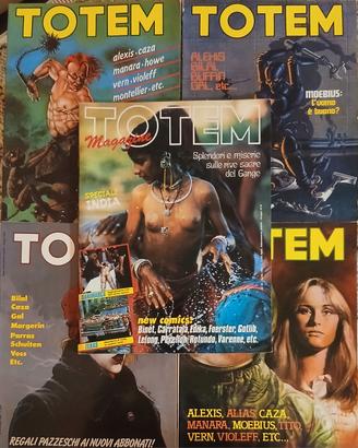  5 Riviste TOTEM MAGAZINE (1a Serie) anni 80