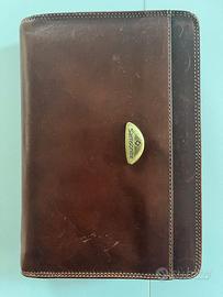 Agenda organizer Samsonite in vera pelle con zip