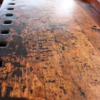 Banco falegname vintage restaurato legno massello