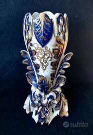 Lussuoso vaso decorativo cobalto,Barocco 1950-60